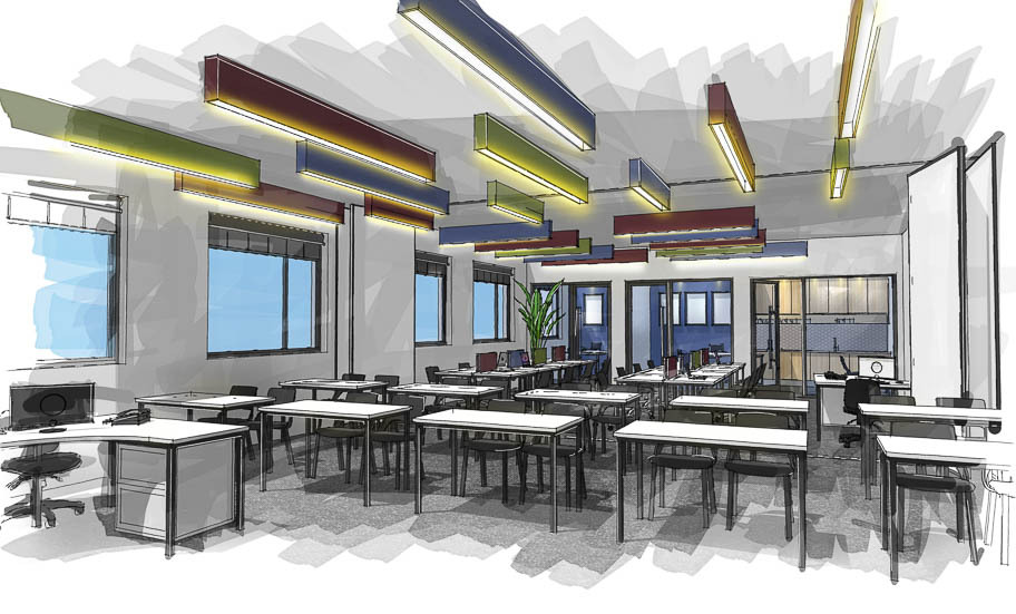 Learning Department Visual Layout Classroom Refurbishment & Remodel | AEC Estate Consultants